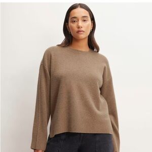 Everlane Women's Good Merino Wool Crew Neck Sweater in Praline Small